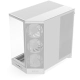 NZXT H9 Flow RGB , Tower-Gehäuse weiß (matt), Tempered Glass x 2