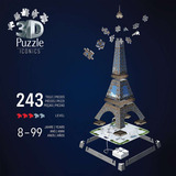 Ravensburger 3D Puzzle Iconics: Eiffelturm - mit Licht 216 Teile