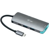 i-tec Nano Dock, Dockingstation grau, HDMI, USB-C, USB