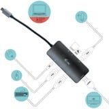 i-tec Nano Dock, Dockingstation grau, HDMI, USB-C, USB