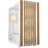 Sharkoon Rebel C70G RGB , Tower-Gehäuse weiß/holz, Tempered Glass