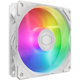 Cooler Master SickleFlow Edge 120 ARGB White Edition Fan Kit, Gehäuselüfter weiß, 3er-Pack, mit A1 Mini LED Controller, 120 mm