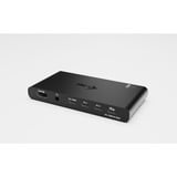 i-tec KVM HDMI Docking Station, Dockingstation schwarz, 2 Ausgangsgeräte, Power Delivery 2x 100W, HDMI