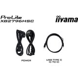iiyama ProLite XB2796HSC-B1, LED-Monitor 68.6 cm (27 Zoll), schwarz (matt), FullHD, IPS, HDMI, DP, USB-C, USB-Hub, 144Hz Panel