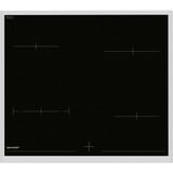 SHARP K-62D19IM0-EU, Herdset edelstahl/schwarz