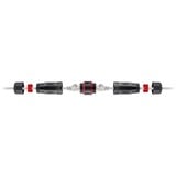 goobay Outdoor (IP68) RJ45 Cat.6 Modularkupplung/Verbinder STP schwarz, staub- und wasserdicht