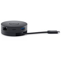 Dell USB-C Mobile Adapter DA300 Generalüberholt, Dockingstation schwarz
