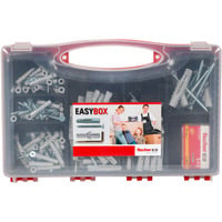 fischer EASY Box Universaldübel UX mit Schrauben hellgrau, 252-teilig, mit Schrauben