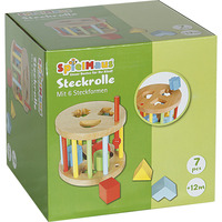 VEDES Steckbox rund mit sechs Steinen holz