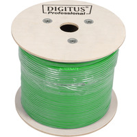 Digitus Professional Cat.8.2 S/FTP Verlegekabel simplex, Dca grün, 500 Meter Trommel