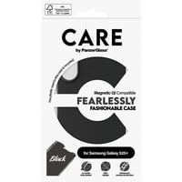 PanzerGlass Fearlessly Fashionable Case, Handyhülle schwarz, Samsung Galaxy S25+, QI-kompatibel