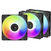 ARCTIC P14 Pro Reverse A-RGB, Gehäuselüfter schwarz, 3er Pack, 140 mm