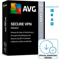 AVG Secure VPN, Sicherheit-Software Deutsch, Chinesisch, Dänisch, Englisch, Französisch, Italienisch, Niederländisch, Polnisch, Schwedisch, Spanisch, Türkisch, Mehrsprachig, 1 Lizenz, 1 Jahr