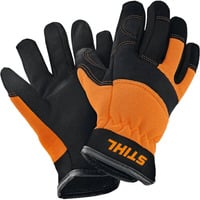STIHL Arbeitshandschuhe für Kinder schwarz/orange, Größe L/6