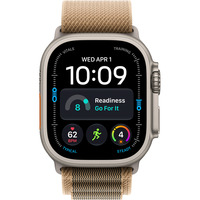 Apple Watch Ultra 4, Smartwatch Titan natur, 49 mm, Alpine Loop Wüstensand M, Cellular