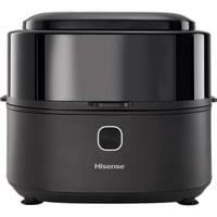 Hisense Heißluftfritteuse HAF1350DR schwarz, 1.350 Watt, Korb 6,7 Liter, mit Sichtfenster