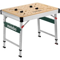 Metabo Multifunktionstisch MWB 100, Werkbank silber/holz, belastbar bis 120 kg