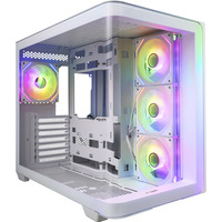 FSP M580, Tower-Gehäuse weiß, Tempered Glass x 2