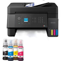 Epson EcoTank ET-4900, Multifunktionsdrucker schwarz, USB, LAN, WLAN, Scan, Kopie, Fax