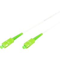 Digitus Glasfaser-Simplex-Patchkabel, stahlarmiert, Singlemode, SC/APC > SC/APC weiß, 5 Meter
