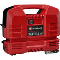 EINHELL Koffer-Kompressor TC-AC 190 OF Set rot/schwarz, 1.100 Watt, Reifen-Füllgerät, Druckluftschlauch
