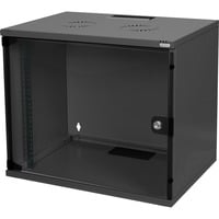 Digitus Wandgehäuse, SOHO, 540x400 mm (BxT), IT-Schrank schwarz, unmontiert, 7 Höheneinheiten
