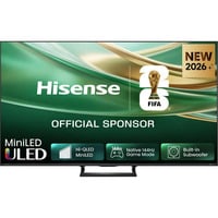 Hisense ULED 55E8S MiniLED, QLED-Fernseher 139 cm (55 Zoll), schwarz/dunkelgrau, UltraHD/4K, Triple Tuner, Subwoofer, 144Hz Panel