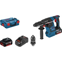 Bosch Professional Akku-Bohrhammer GBH 18V-26 F Professional blau/schwarz, 2x Akku ProCORE18V 8,0Ah, L-BOXX