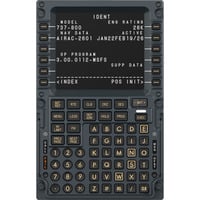 MOZA MB7F Flight Computer Display, Instrumentenpanel schwarz