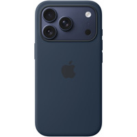 Apple Silikon Case mit MagSafe, Handyhülle dunkelblau, iPhone 17 Pro