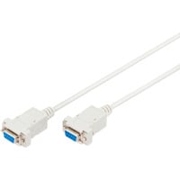 Digitus Null-Modem Anschlusskabel beige, 3 Meter