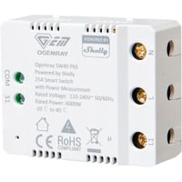 Shelly PbS Ogemray Smart Relay 25A, Relais weiß
