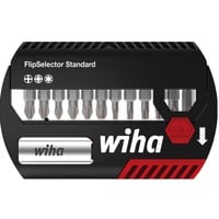 Wiha Bit-Satz FlipSelector Standard, 13-teilig schwarz/rot, PH / PZ / Sechsrund