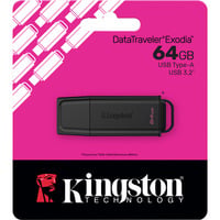 Kingston DataTraveler Exodia 64 GB, USB-Stick schwarz, USB-A 3.2 Gen 1