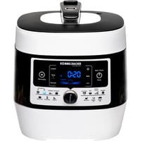 Rommelsbacher Dampfdruck- & Multikocher "MeinHans" weiß/schwarz, 1.000 Watt, 6 Liter
