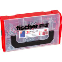 fischer FixTainer - DuoPower/DuoTec + Schrauben, Dübel hellgrau/rot, 200-teilig