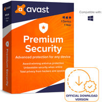Avast Premium Security, Sicherheit-Software Deutsch, 1 Lizenz, 1 Jahr