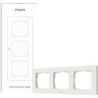 Aqara Switch Frame H2 EU (3-Gang), Einbaurahmen weiß, 3-Fach-Rahmen