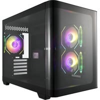 FSP S380, Tower-Gehäuse schwarz, Tempered Glass x 2
