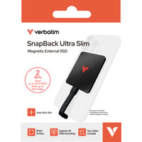 Verbatim SnapBack Ultra Slim SSD 2 TB, Externe SSD schwarz