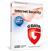 G DATA Internet Security plus VPN, Sicherheit-Software Deutsch, 3 Lizenzen, 1 Jahr