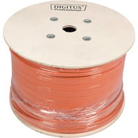 Digitus Professional Cat.7 S/FTP Verlegekabel simplex, Cca orange, 1.000 Meter Trommel