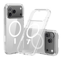Nevox StyleShell SHOCKFlex, Handyhülle transparent, iPhone 17 Pro, kompatibel mit MagSafe