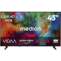 Medion LIFE MD 843101, LED-Fernseher 108 cm (43 Zoll), schwarz, FullHD, PVR, WLAN, Bluetooth
