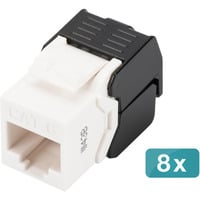 Digitus CAT 6 Keystone Modul, ungeschirmt - 8 Stk., Keystone-Modul 8 Stück, werkzeuglos, ungeschirmt