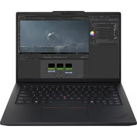 Lenovo ThinkPad P14s G7 Intel (21XJ001YGE), Notebook schwarz, Intel® Core™ Ultra 7 366H, NVIDIA RTX PRO 1000, 32 GB LPDDR5X, 1 TB (1 TB SSD), Windows 11 Pro