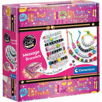 Clementoni Crazy Chic - Spruch-Armbänder, Basteln 
