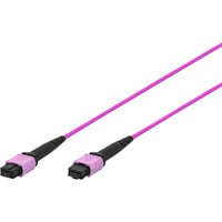 Digitus Glasfaser-Patchkabel, MPO Buchse, OM4, Methode A violett, 3 Meter