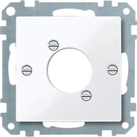 Merten Zentralplatte für Audio-Steckverbinder XLR, Abdeckung weiß, Retail