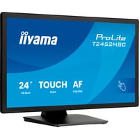 iiyama ProLite T2452MSC-B2, LED-Monitor 60.5 cm (24 Zoll), schwarz (matt), FHD, IPS, Touchscreen, HDMI, USB-Hub, 120Hz Panel
